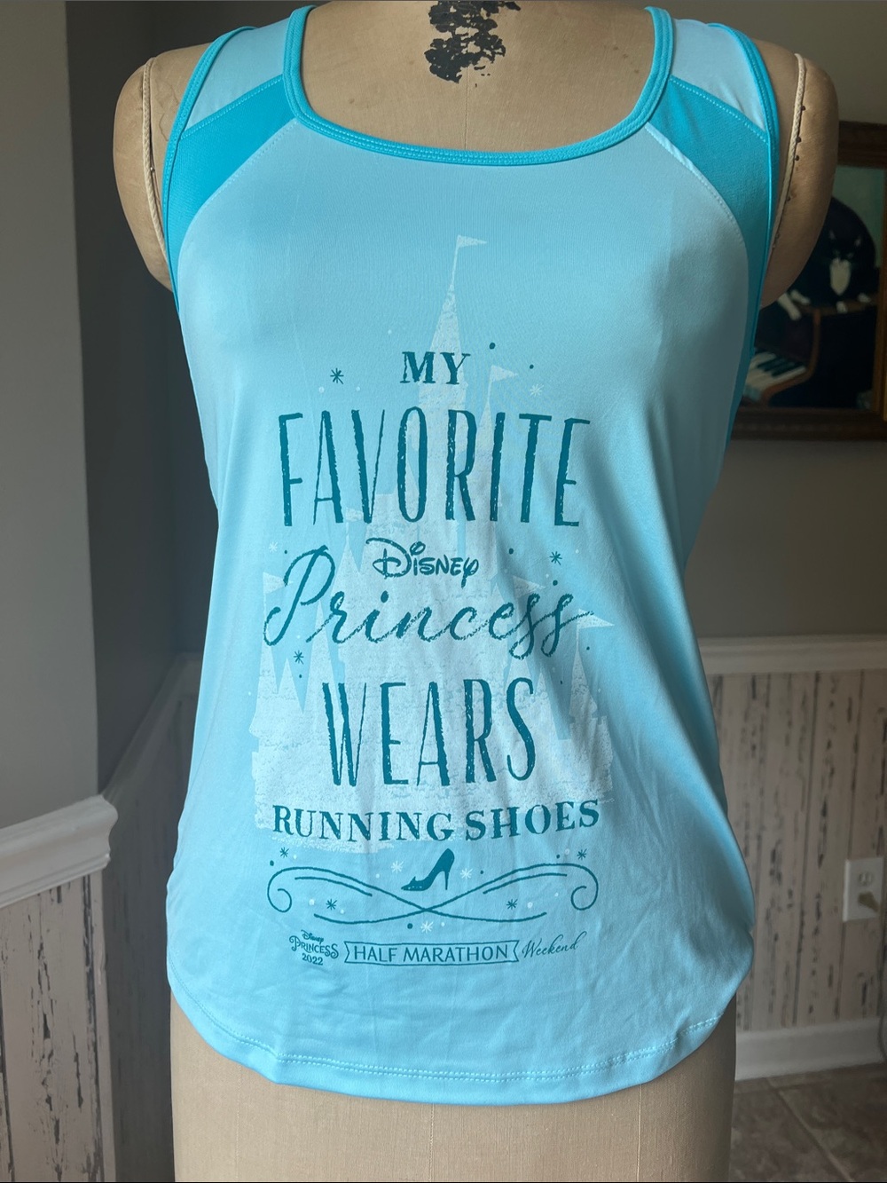 Run Disney Turquoise Princess Half Marathon Tank Top